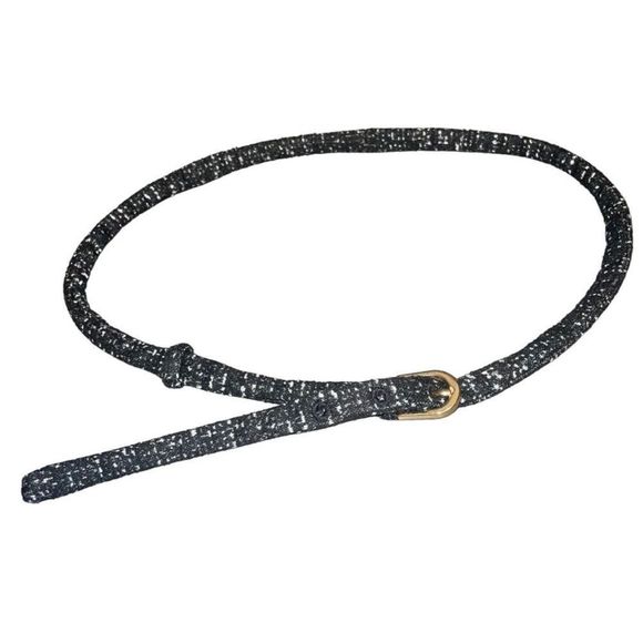 Vintage Boucle Knit Skinny Belt - Bid Now = Discounted Shipping - Picture 8 of 13